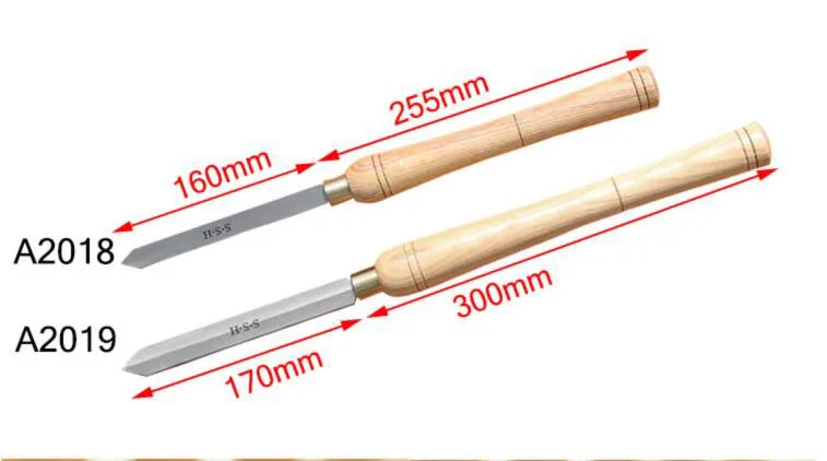 Diamond Sharp Cutter Woodworking Lathe Knife Cutting Knife Handheld Turning Tool with Handle High Speed Steel Turning Tools