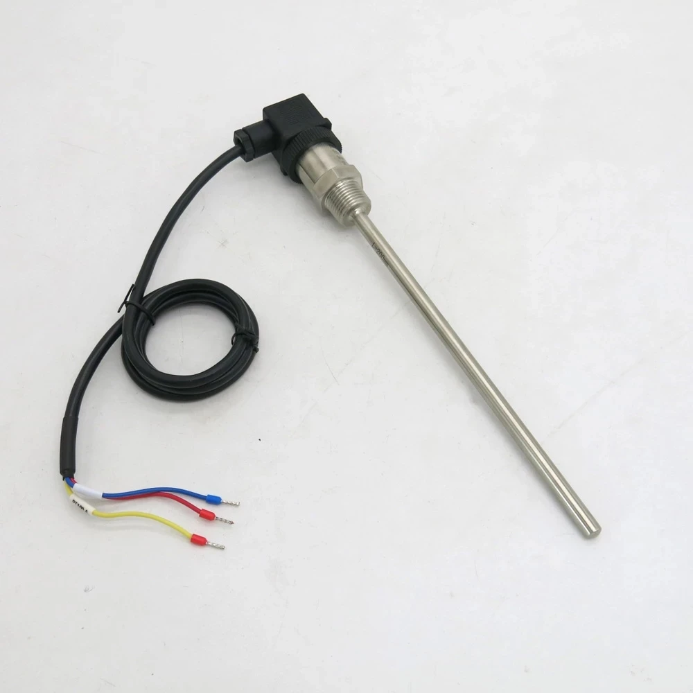 Sensor de temperatura RTD Pt100, hilo de resistencia térmica, triabrazadera, 3 cables-50C a 300C