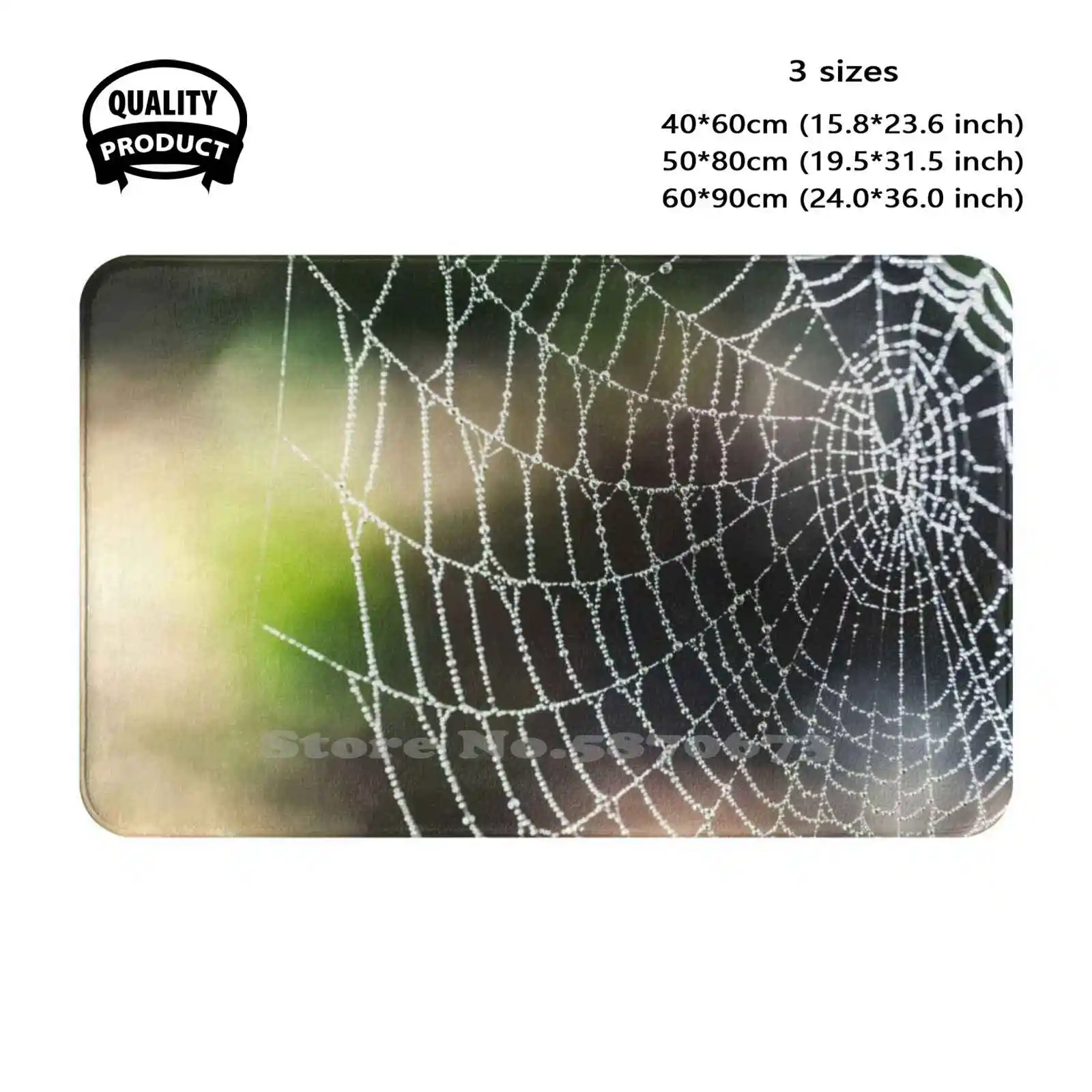 Arachnid Artistic Blur Bokeh Soft Cushion Home Carpet Door Mat Car Rug Mermaid Bokeh Artistic Arachnid Blur Spider Music Blue