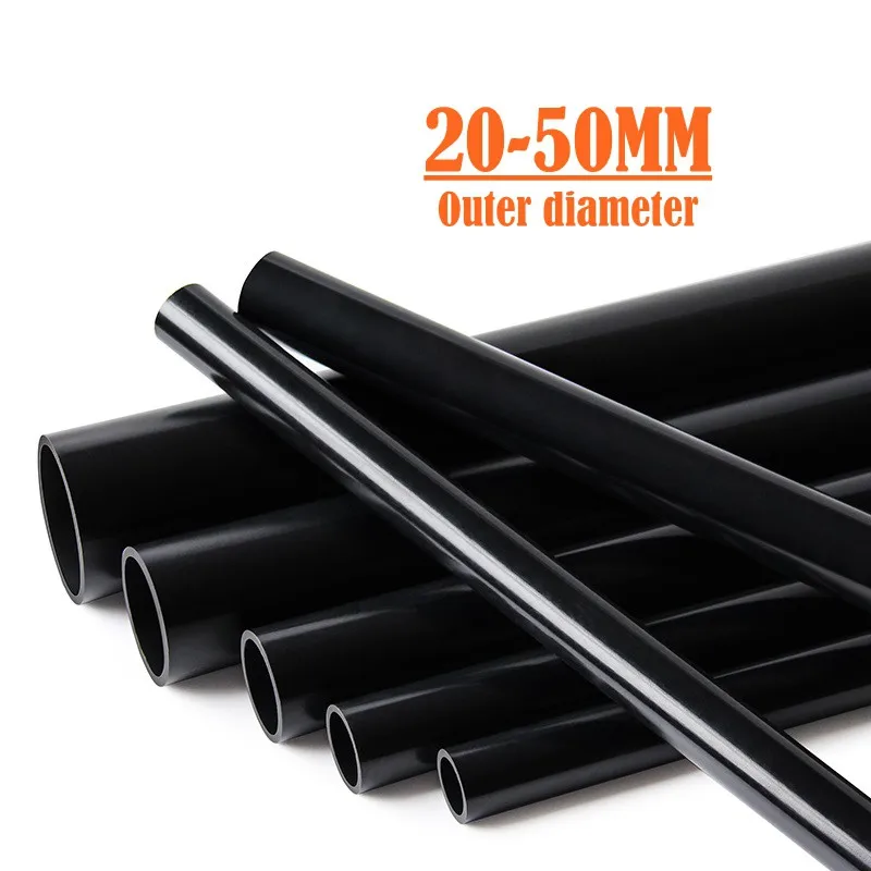 

2pcs 50cm O.D 20~50mm black UPVC Pipe Aquarium Water Supply Pipe Irrigation Fish Tank PVC Pipe Drainpipe Water Tube