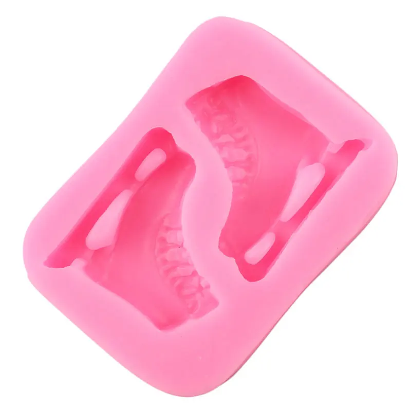 3D Shoes Silicone Mold Ice Skates Cupcake Topper Fondant Cake Decorating Tools Candy Chocolate Mould Jewelry Resin Clay Moulds