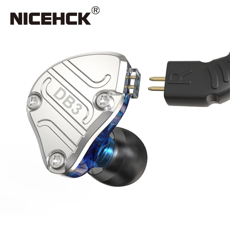 NiceHCK DB3 2DD+1BA Hybrid 3 Driver Units In Ear Earphone Monitor Running Sport Headset HIFI Earbud IEM DJ 2Pin X39 X49