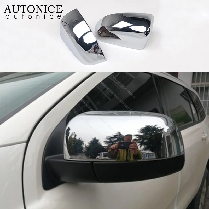 2pc Chrome Rear View Side Mirror Cover Trim for Ford Ranger Everest Endeavour 2015 2016 2017 2018 2019 2020