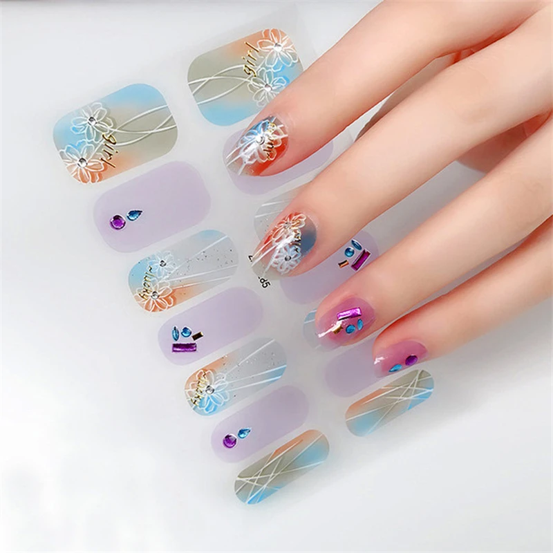 New Product Fashion Nail Stickers 3D Diamond Nail Stickers Waterproof And Durable Nail Polish Self-Adhesive Nail Decoration