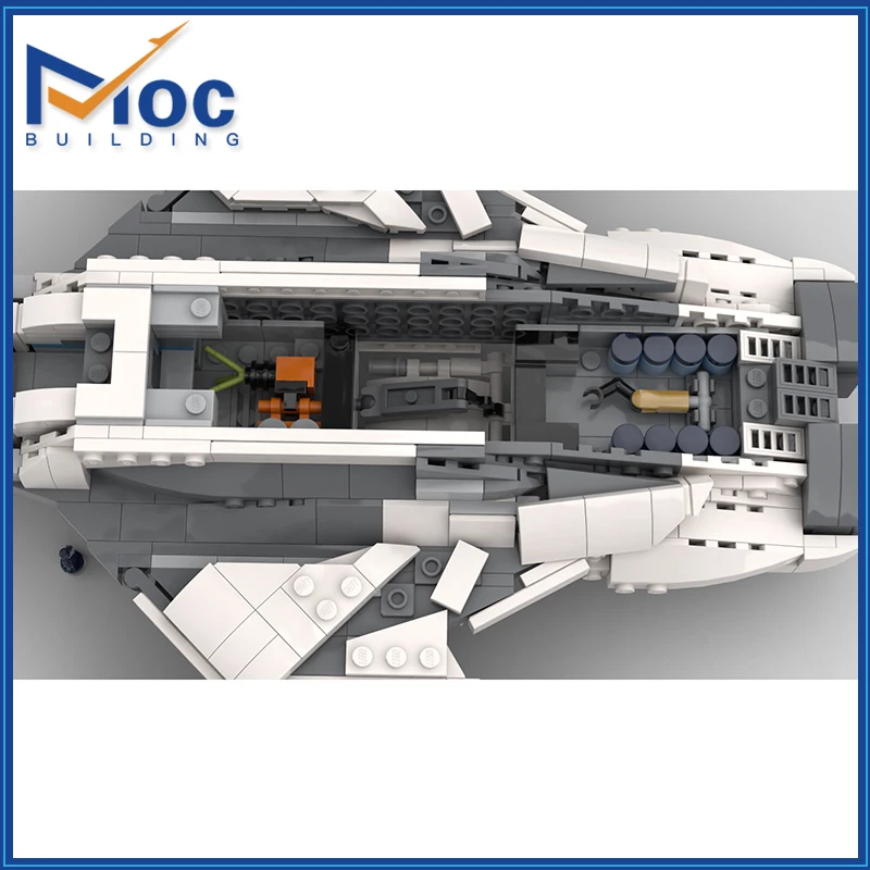 Interstellar Mocha Empire Couier Spaceship Building Block MOC  Star Destroyer Assembly DIY Bricks Children Xmas Toys