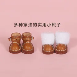ob11 doll shoes fashion High boots cowhide shoes for obitsu11, holala boots, body9, GSC, DDF, YMY,1/12bjd doll accessories