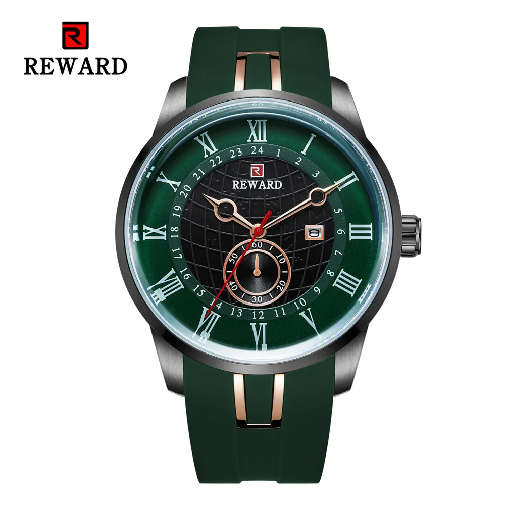 REWARD Mens Watch Top Luxury Brand Sport Waterproof Watches For Men Steel quartz Male wristwatches relogio masculino