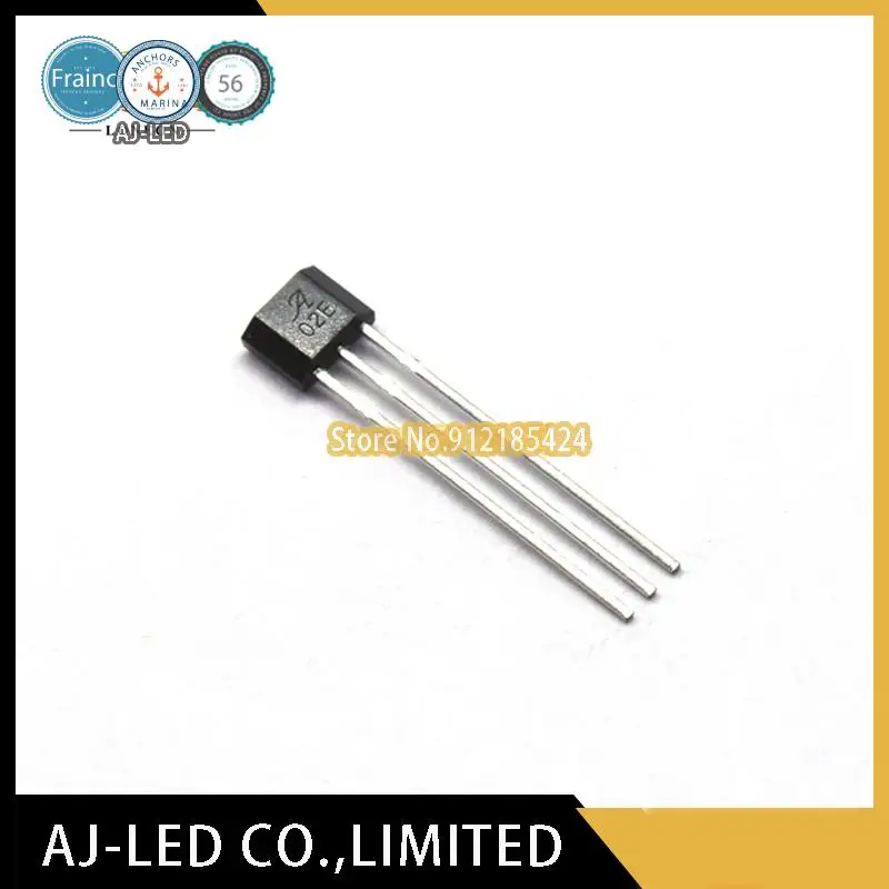 10pcs/lot A1302EUA-T linear Hall element switch circuit magnetic sensor DIP TO-92S A02E