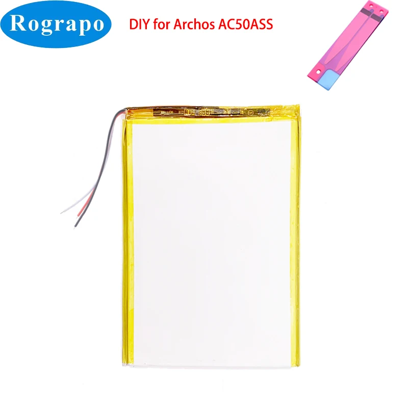 New 2300 DIY Mobile Phone Battery For Archos AC50ASS Just Solder 3 Wires To The Metal Contacts Do It Yourself