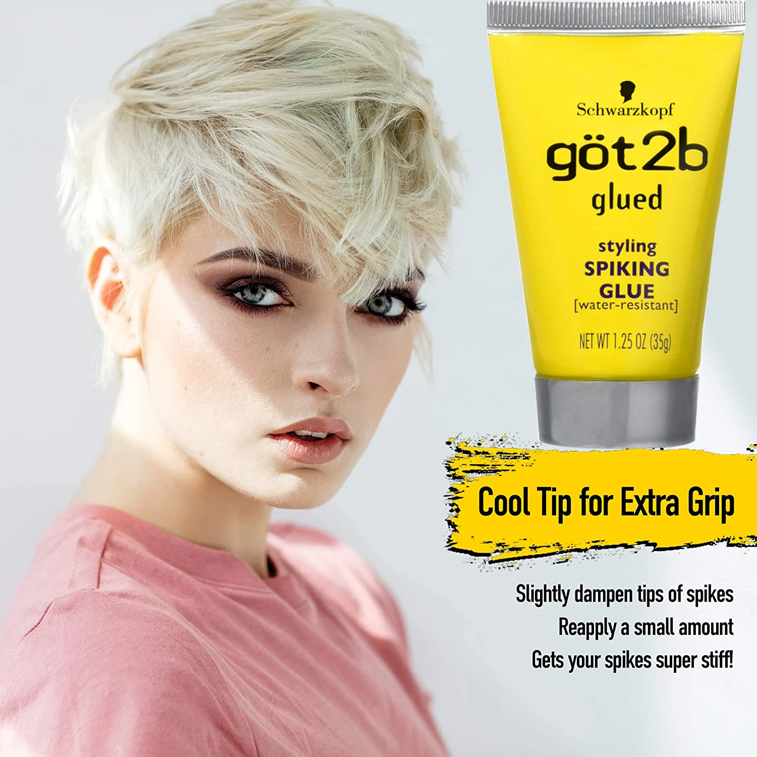 Got2b Glued Spray Waterproof Got2b Spray for Wigs Invincible Hair Styling Gel Got2b Glue for Hair Non-sticky No Flakes 35g/170g