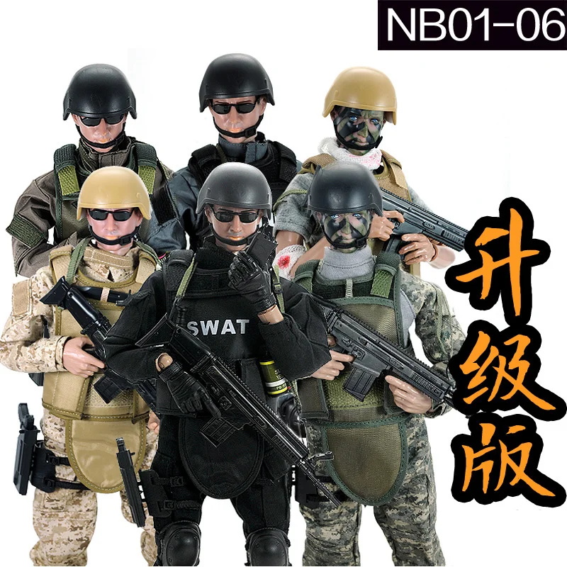 1/6 Scale 30cm Height Soldier SWAT 12inch Action Toys Figure Dolls With Retail Box 1pcs