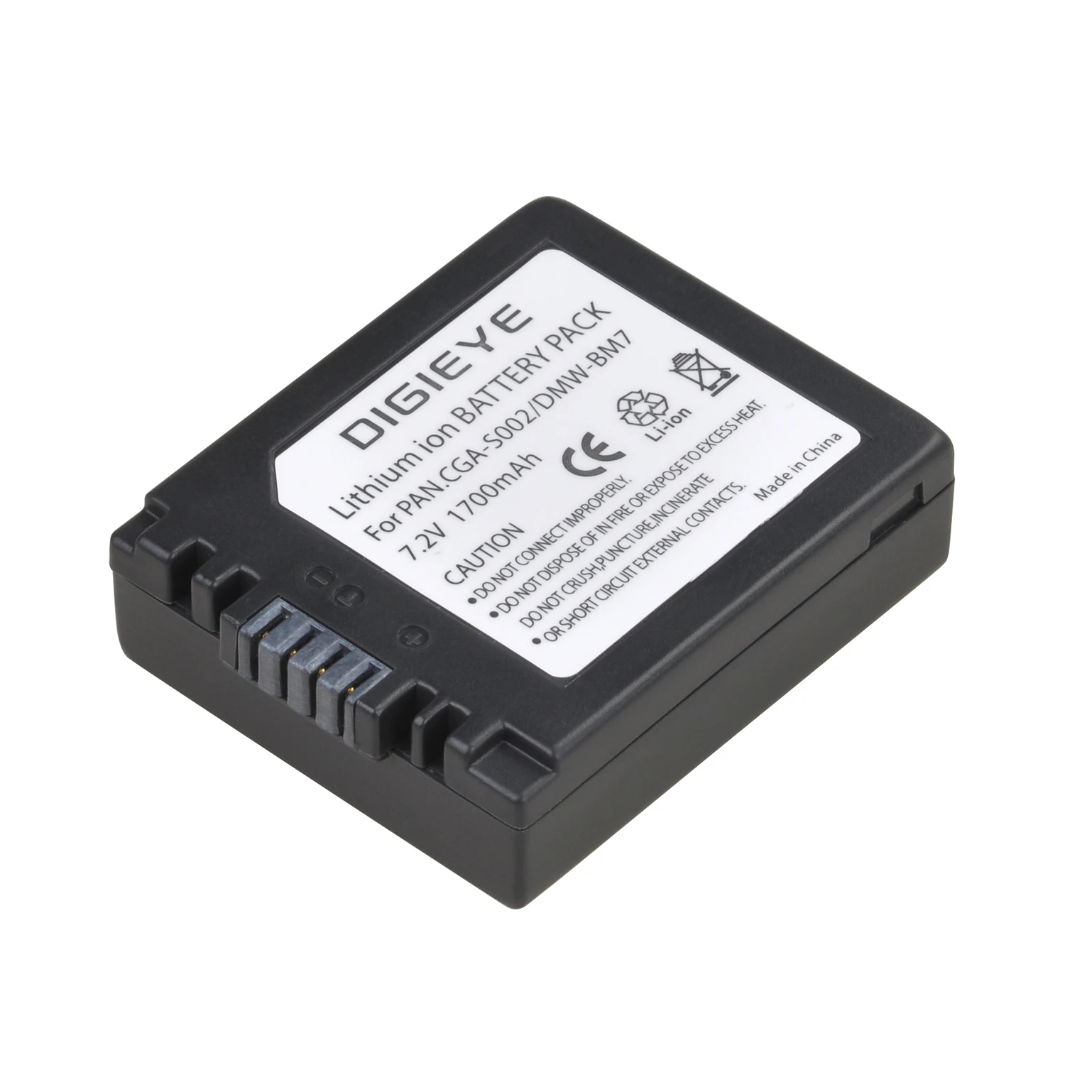 CGA-S002 Li-ion Battery for Panasonic Lumix DMC-FZ1,FZ2,FZ3,FZ4