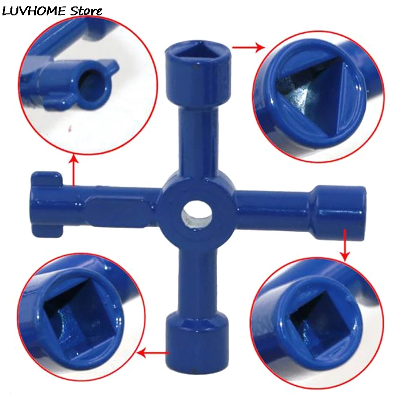 4-Way Multi-Functional Key For Electric Water Gas Meter Box Opening Key