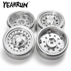 YEAHRUN 1.9 inch Aluminum Alloy Beadlock Wheel Rims Hubs for Axial SCX10 TRX-4 1/10 RC Crawler Car Truck Model Upgrade Parts