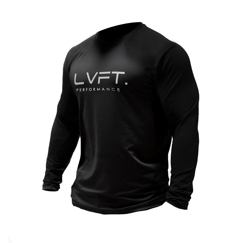 Men Sportswear Long sleeve Sweat-Absorbent Fitness Running Exercise T-shirts Training Jogging Tight Shirts Gym Quick Dry