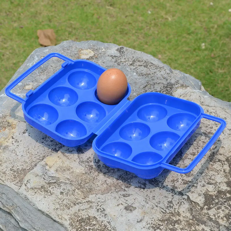 Outdoor Shockproof Egg Holder Indoor Portable Egg Box 6 Pieces Portable Protection Nature Hike Tools  Camping Equipment Winter