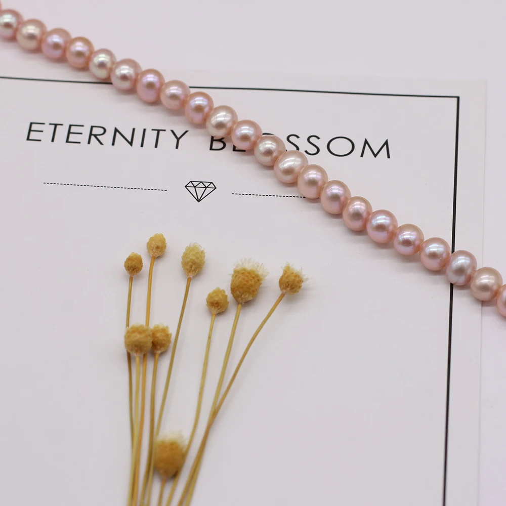 Real Natural Freshwater Pearl Beads Nearly Round Loose Pearls Bead For DIY Charm Bracelet Necklace Jewelry Accessories Making