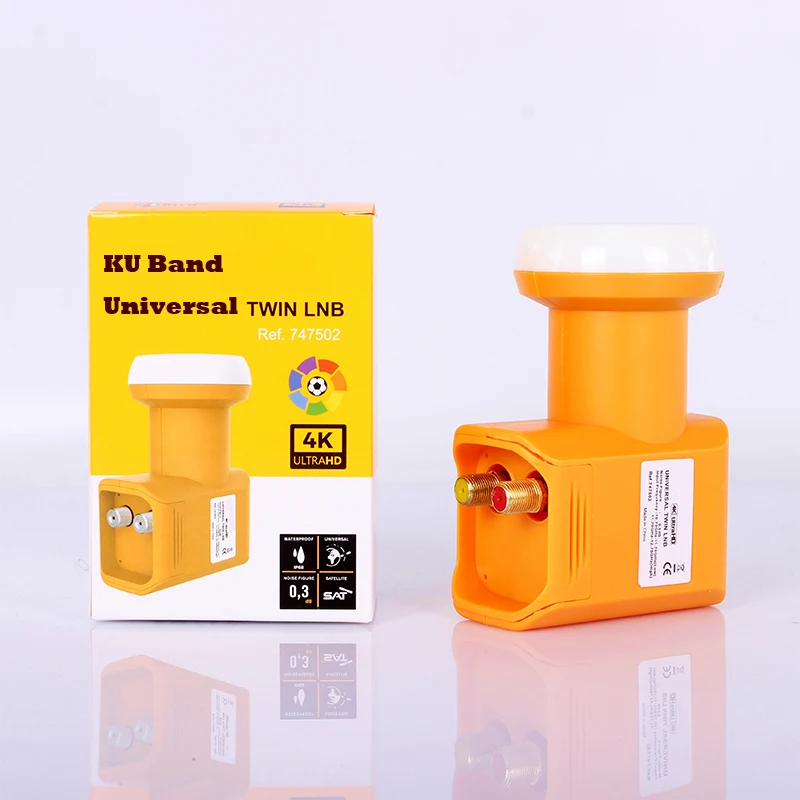 Star com универсальный Ku Band LNB для спутникового приемника Ultra HD 4K сигнала Twin LNB шум 0.3dB DVB S2
