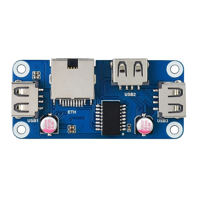 Raspberry Pi Zero 2 W Ethernet / USB HUB HAT (B) dla Raspberry Pi Series 1 x RJ45 3 x USB 2.0 interfejs dla Raspberry Pi Zero