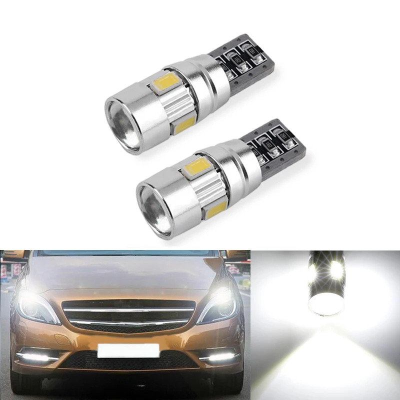 2 led t10 w5w samsung carro lâmpada de luz para automóvel, para mercedes benz w221 w220 w163 w164 w203 c e slk glk cls m gl