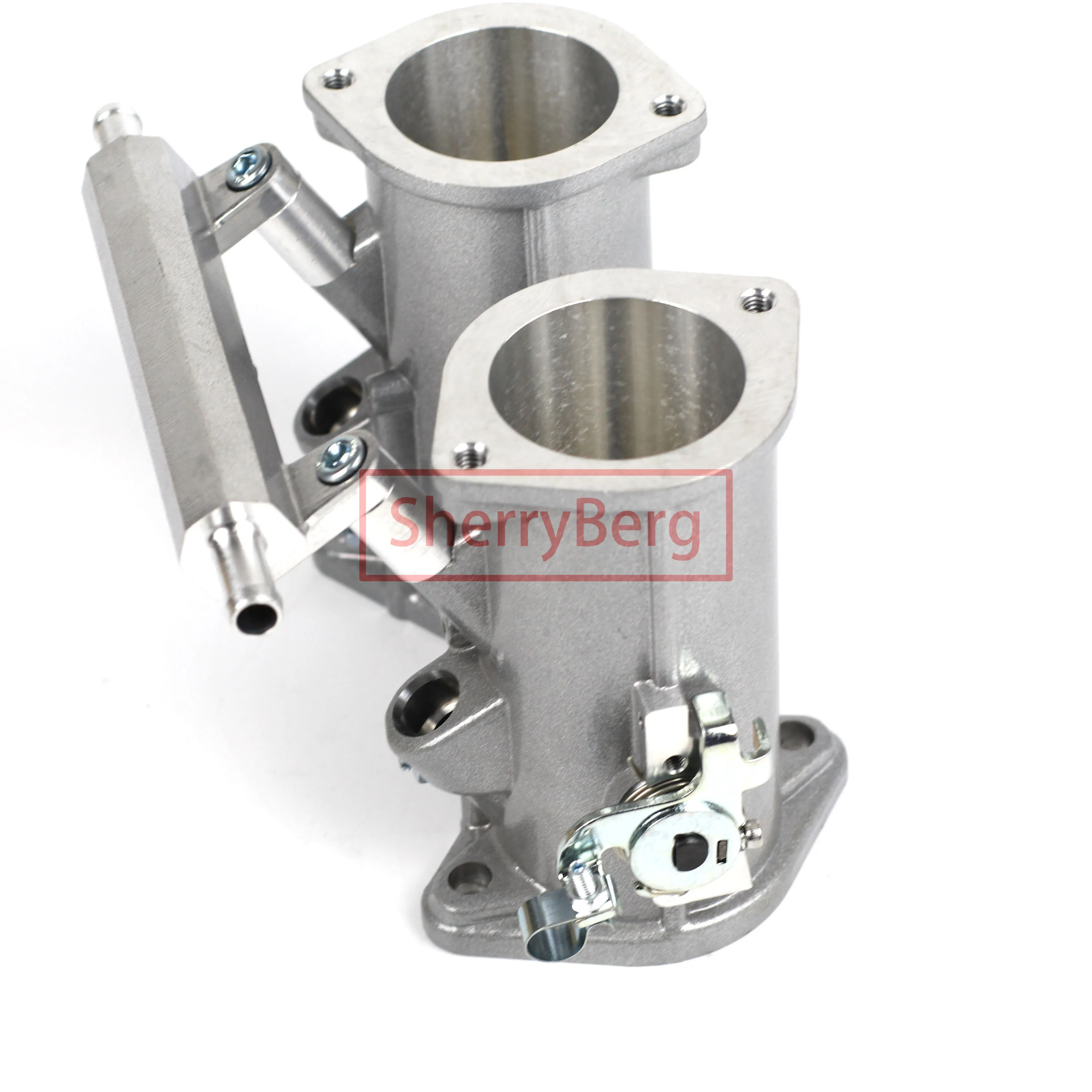 SherryBerg 45Dcoe 45 Dcoe 45mm EMPI Twin 45mm Throttle Bodies+ Linkage+TPS + Air Horns for Weber/Dellorto/Solex DCOE/DHLA Carb