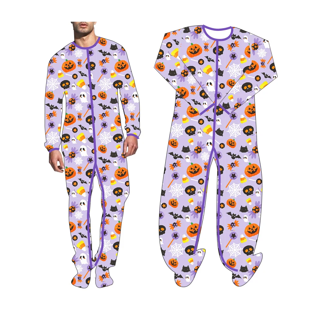 Halloween Adult Onesie Cartoon Pajamas Onesie DDLG Pyjamas For Women Long Sleepwear Jumpsuit Bodycon For Men