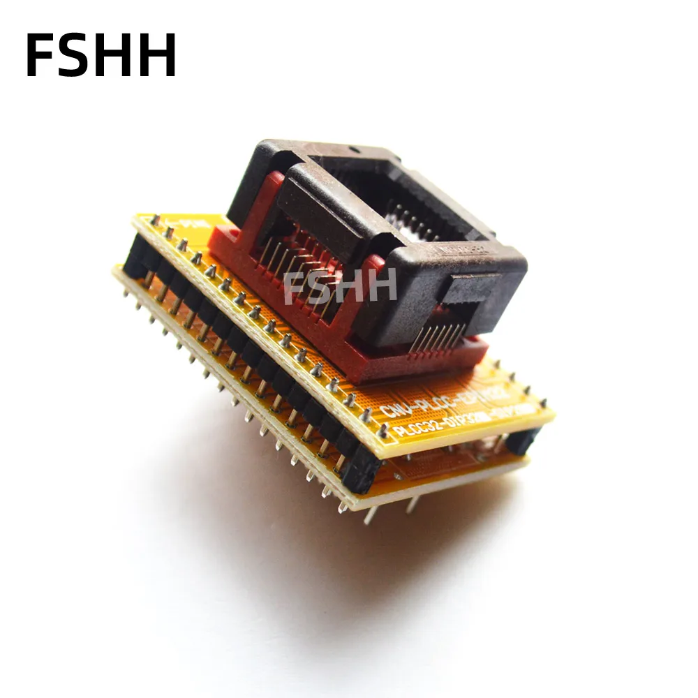 PLCC32 Để DIP28 Lập Trình Viên Adapter PLCC32-DIP28 Adapter PLCC32 Thử Nghiệm Ổ Cắm