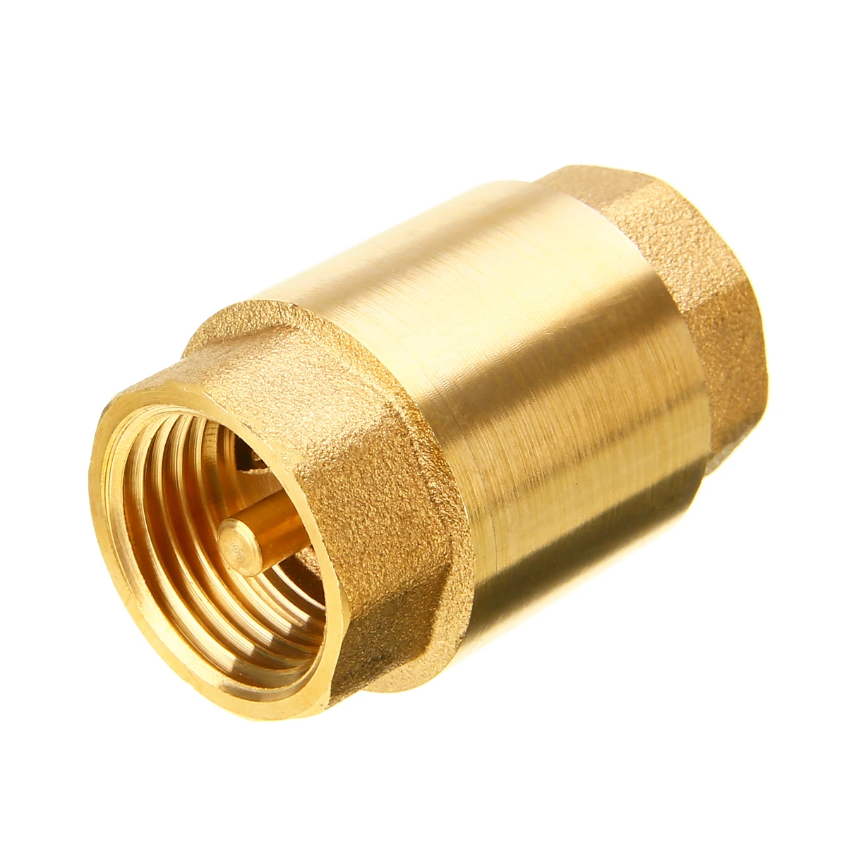 1pc New 1/2\'\' NPT Brass Thread In-Line Spring Check Valve 200WOG