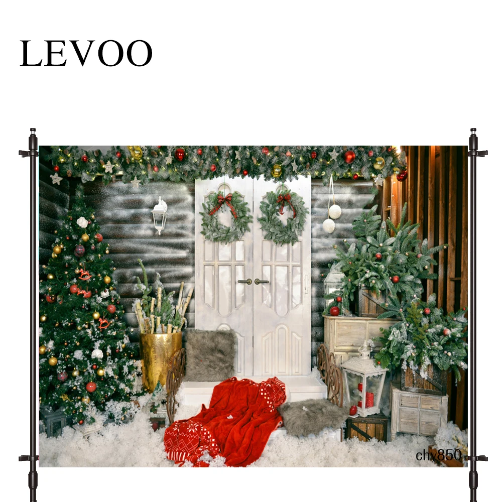 

Фон для фотосъемки LEVOO Рождественский кедр подарок деревянный дом фон для студийной фотосъемки реквизит для фотосъемки