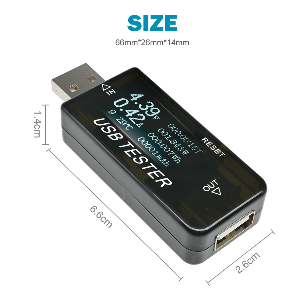 Testeur de Capacité de Chargeur USB 5V 9V 12V 24V 30V LCD, Voltmètre, Ampèremètre