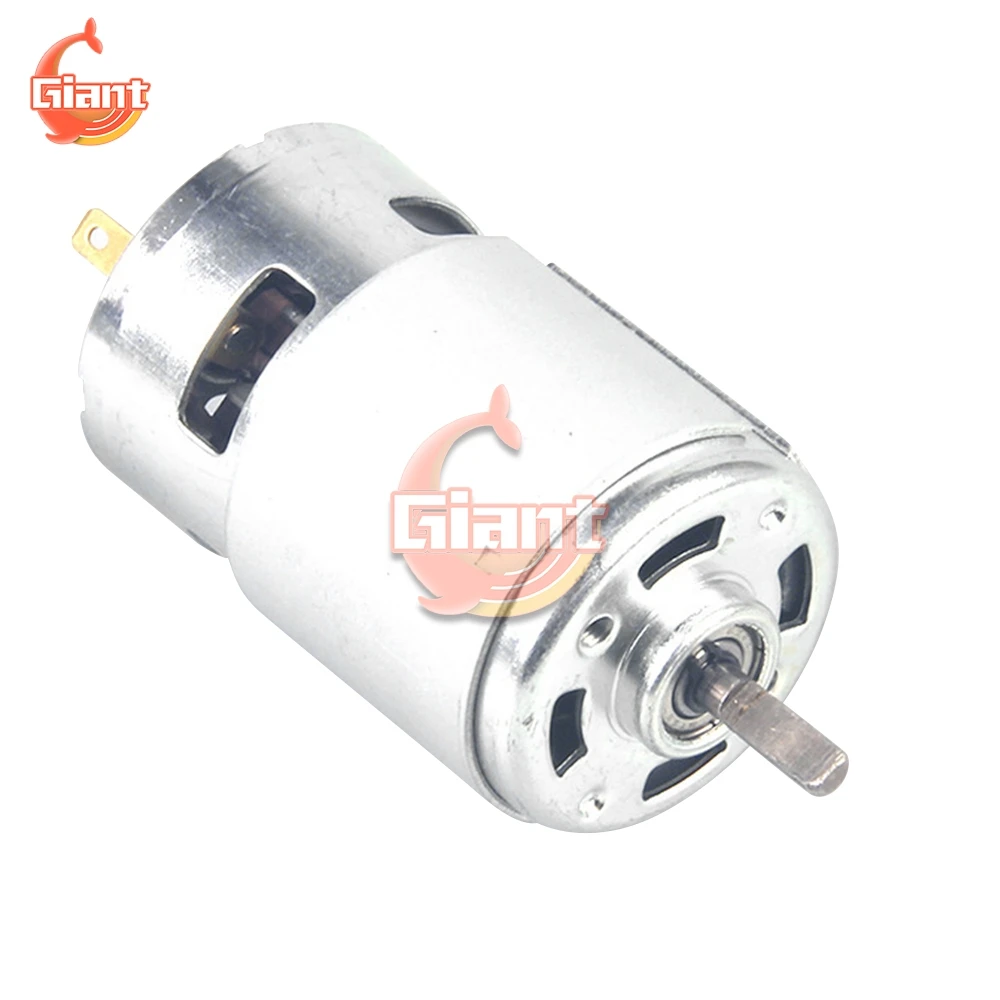 5PCS 775 DC Motor DC 12V 24V Large Torque High Power Tool Ball Bearing 12000RPM Low Noise lectronic Component Motor