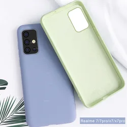 Liquid Rubber For Realme 7 Pro Case Silicone Shockproof Case For OPPO Realme X7 Cover For Realme 7 7 Pro Realme 7 7i X7 X7 Pro