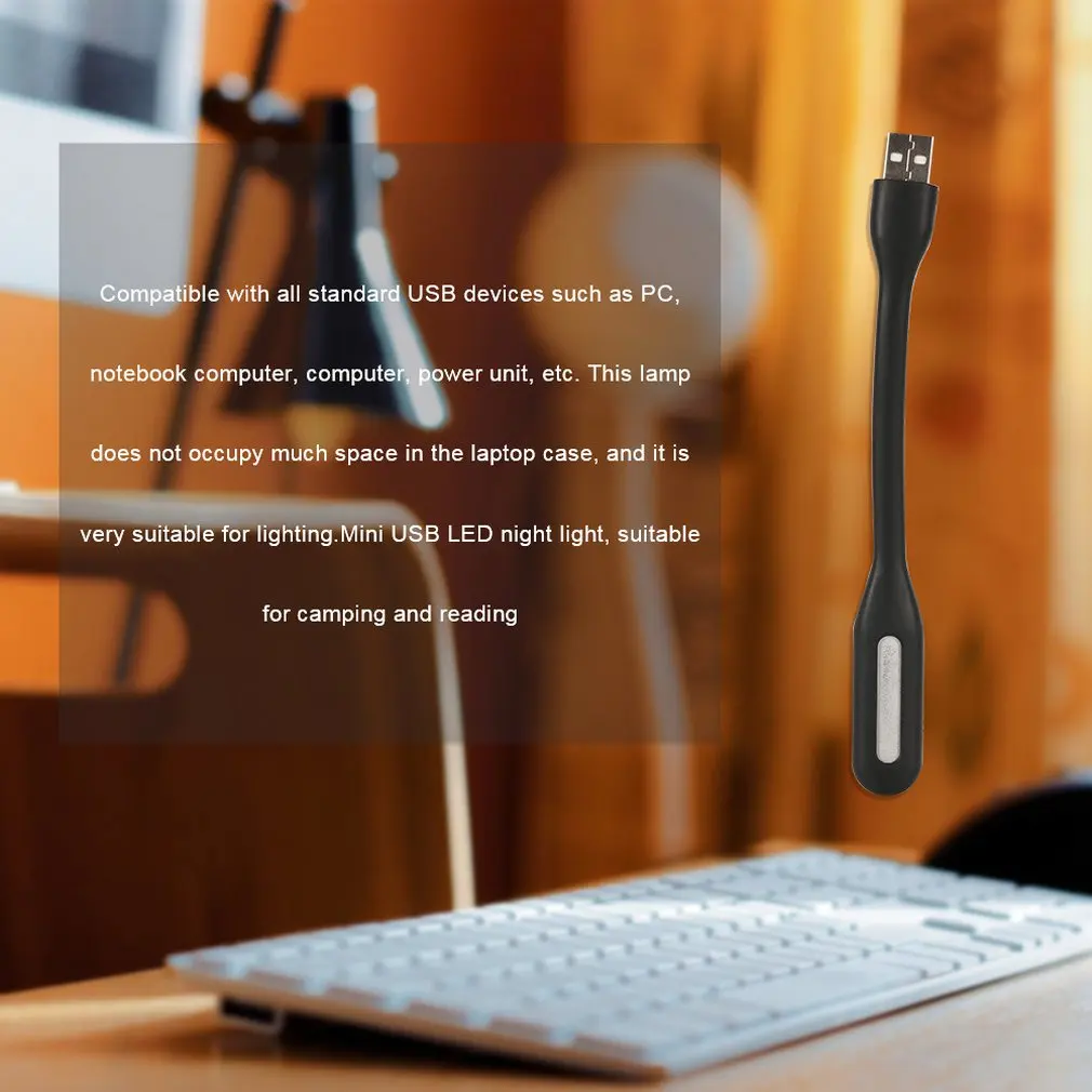 HOT USB Keyboard rlight eading light 5v LED Night Lights For Power Bank Computer Laptop Notebook Desktop Book Working Lighting