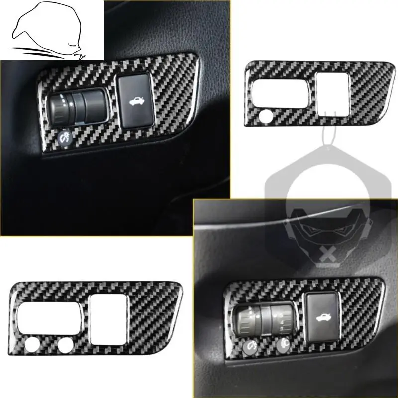 

For Subaru BRZ Toyota 86 GT86 2017 2018 2019 Dim Light Head Lamp Switch Button Frame Cover Sticker Car Carbon Fiber Interior