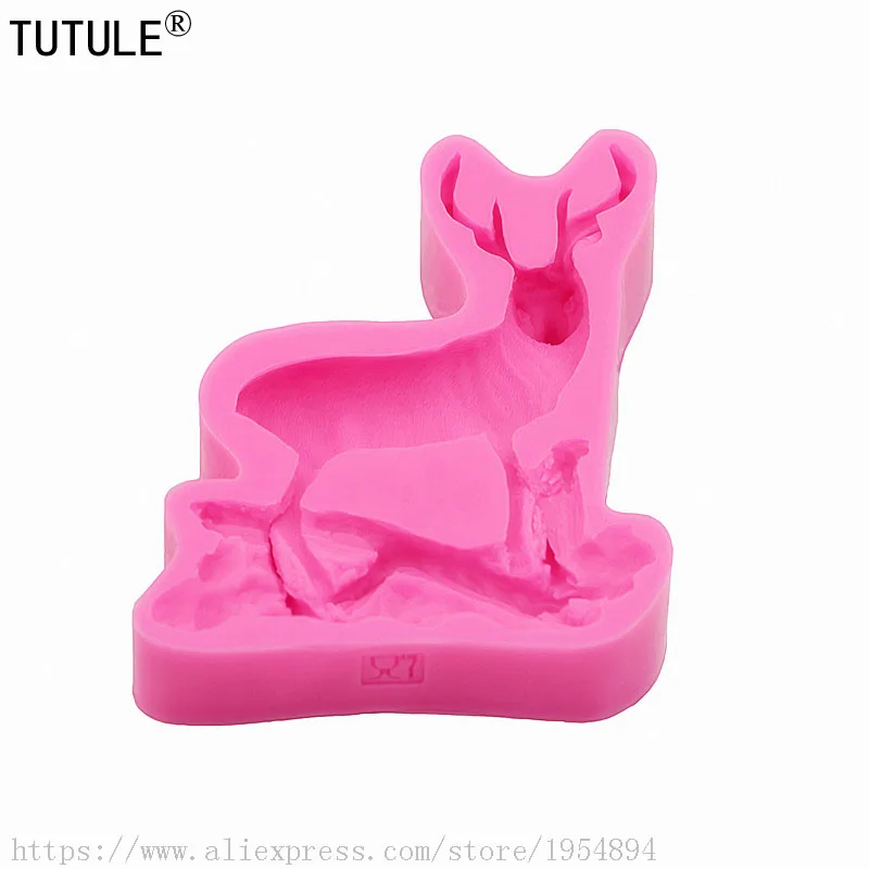 Male deer silicone mold,Deer Clay Mold,Soap mould,Cake,Candy, Animal,Jewelry,Farm,Cake Decorating Tools Chocolate Gumpaste Mold