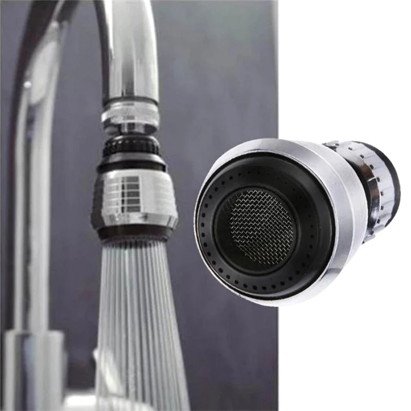 360 Degree Rotation Kitchen Faucet Tap Bubbler Saving Tap Water Saving Shower Spray Bathroom Shower Head Filter Nozzle Connector