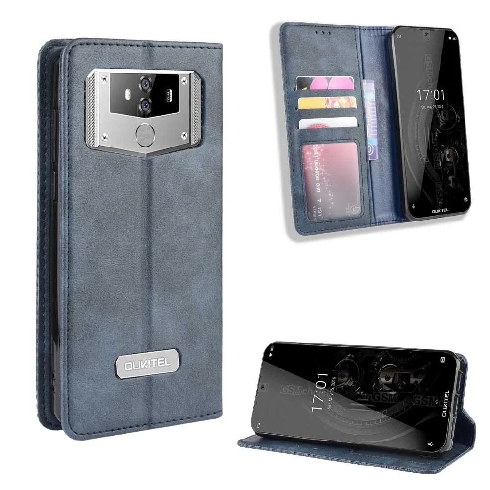 

Leather phone case for Oukitel K12 2019 / K9 K 9 back Cover Flip wallet with stand Retro Coque fundas