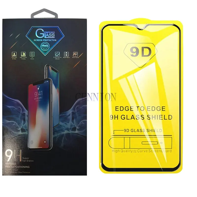 9D 9H Full Glue Tempered Glass Screen Protector for iPhone 13 12 mini 5.4 6.1 pro max 6.7 inch XR XS 100 with retail packaging