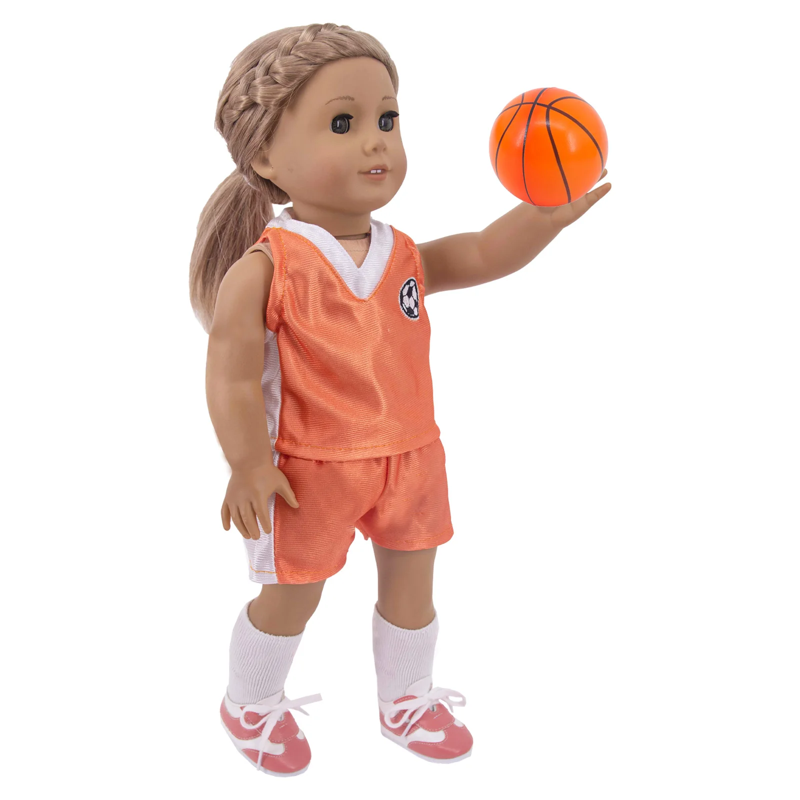 5Pcs/Set Doll Clothes Soccer Football Baseball Fit 18 Inch American Of Girl`s&43Cm Baby New Born Doll Zaps Generation Girl`s Toy