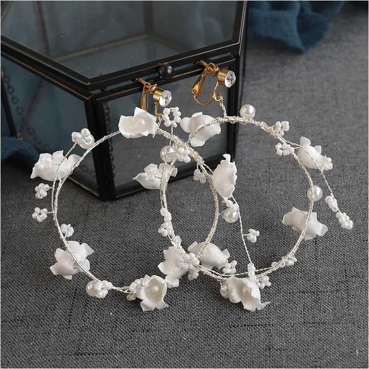 Bridal Headwear Beauty New Lace Mesh Small Flower Headband Wedding Dress Travel Photo Accessories