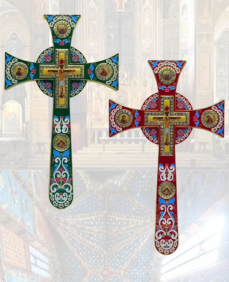 kreuz deko katholische kreuz russisch ortodoxische kreuz Jesus Kruzifix Wand Orthodoxe Kreuz ChurchDdecoration Christian Decor Russische Orthodoxe Kirche Liefert крестик православный – Detail 4