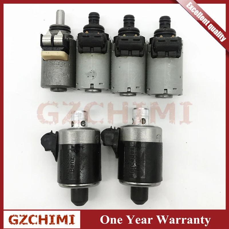 6pcs 722.6 Transmission Solenoids Speed Sensor For Mercedes Benz Automatic Transmission Solenoid 5-Speed