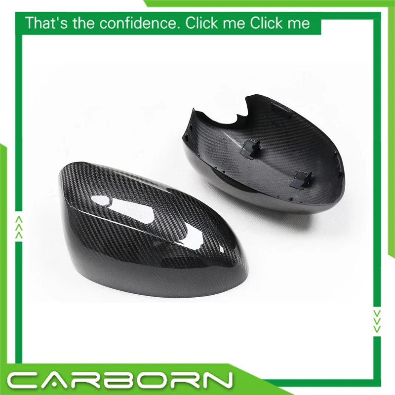 For BMW Z4 E89 09 10 11 12 13 14 15 Replacement Style Rear View Car Side Gloss Black Dry Carbon Fiber Mirror Cover