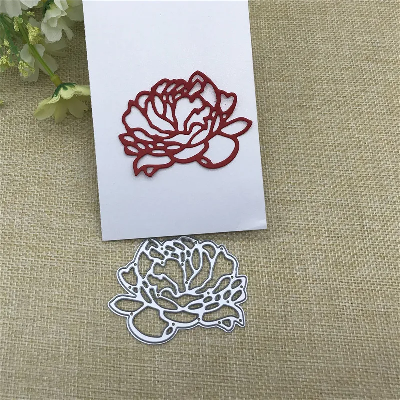 Love Flower Craft Metal stencil mold Cutting Dies decoration scrapbook die cuts Album Paper Craft Embossing DIY Card Crafts