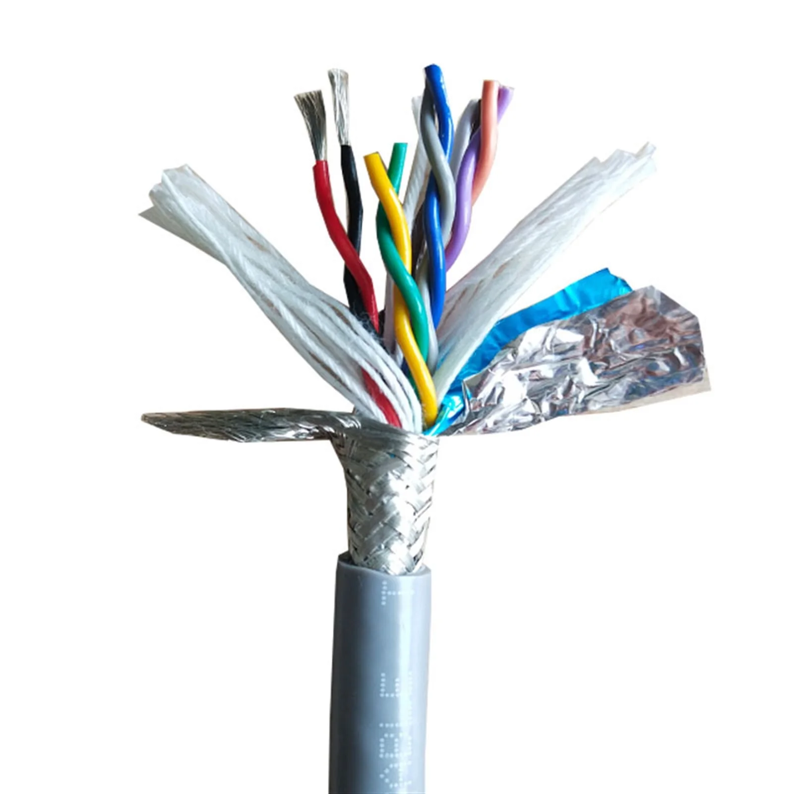 Twisted Pair Shielded Cable, 22AWG 20AWG 18AWG, 2-8 Cores ,Towline Cable PVC Soft Wire, Bending And Corrosion Resistant Copper