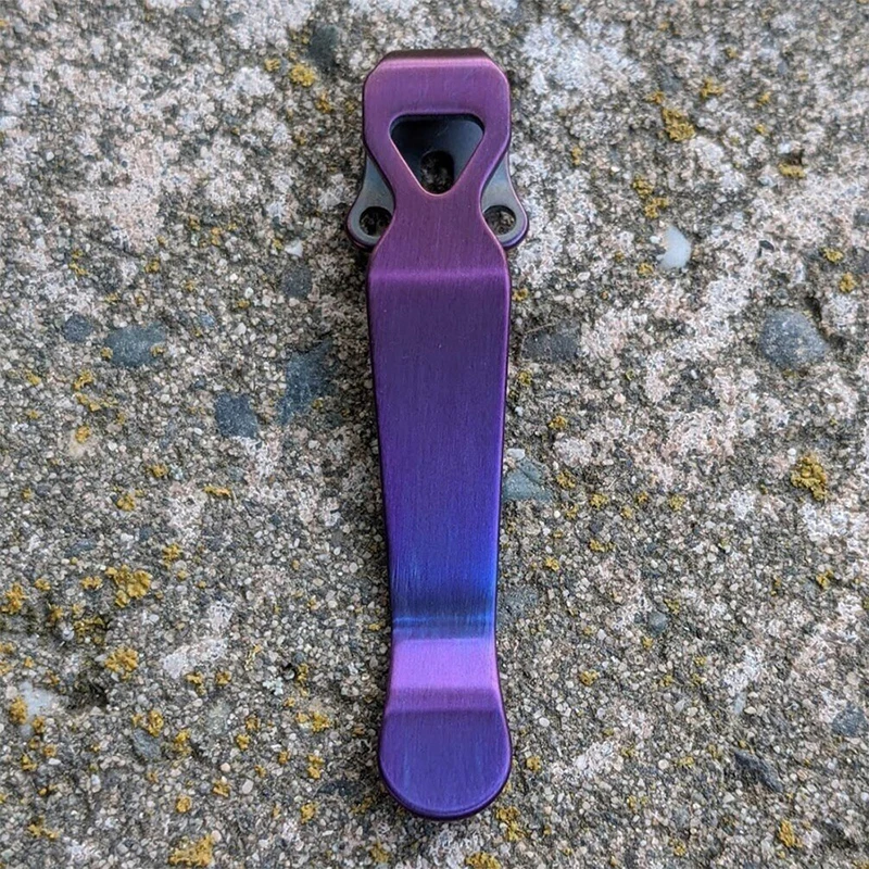 1piece Titanium Alloy Back Clip for Butterfly Knife 551 DIY Accessories Custom Folding Pocket Knife 710 Back Clip Tool