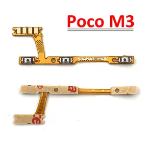 Bilashmart Xiaomi Poco M3 Power On/Off Key  Volume Side Button Flex Cable Repair Parts