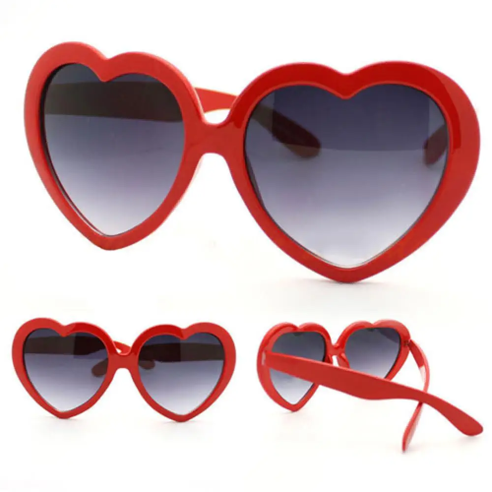 Lustige Liebe Herz Form frauen Sonnenbrille Mode Sommer Sonnenbrille Sonnenbrille Geschenk für männer Brillen