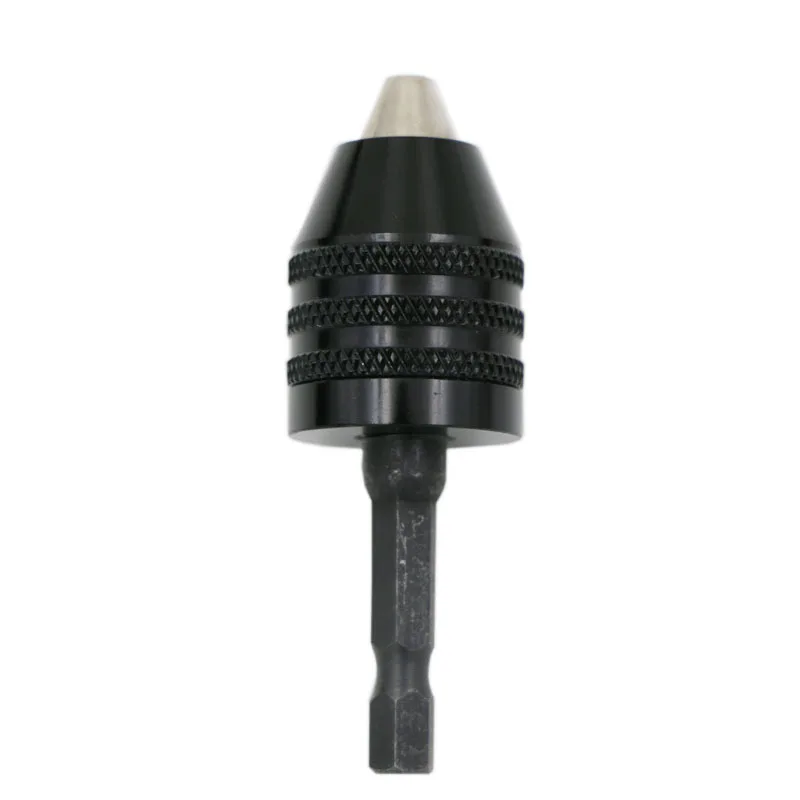 Rectifieuse électrique Mandrin de conversion à 3 mâchoires, plage de serrage 0.3-8mm, tige hexagonale, mini foret, mandrin à pince de fraisage