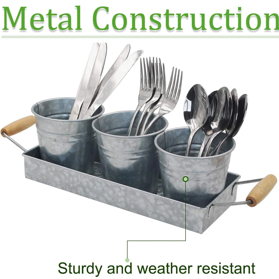 Metal Serving Trays, Pots Bucket, Kitchen Service Utensils, Storage Furniture, Garden Succulent Plant Pot